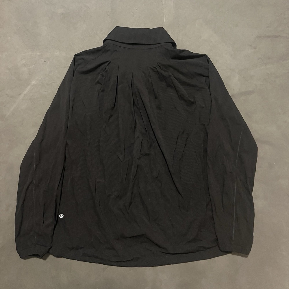 Lululemon Transition Zip Up Workout Jacket Black Women's Size 8 Yoga - Picture 2 of 7